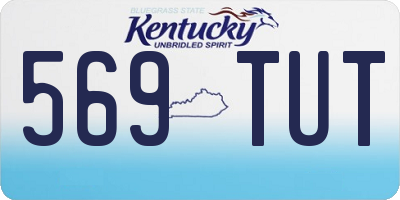 KY license plate 569TUT