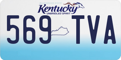 KY license plate 569TVA