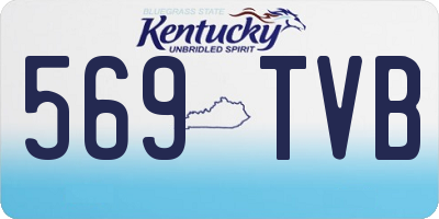 KY license plate 569TVB