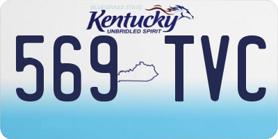 KY license plate 569TVC