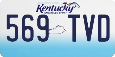 KY license plate 569TVD
