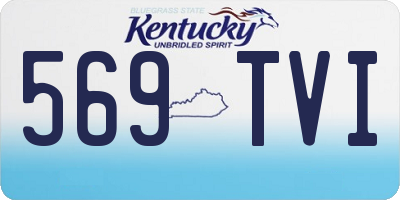 KY license plate 569TVI