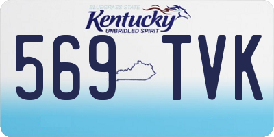 KY license plate 569TVK