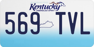 KY license plate 569TVL