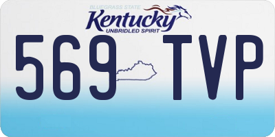 KY license plate 569TVP
