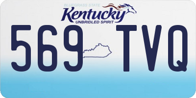 KY license plate 569TVQ