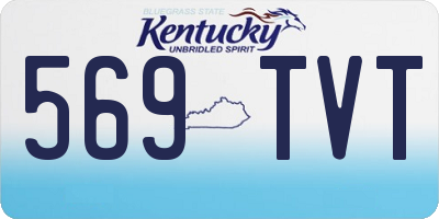 KY license plate 569TVT