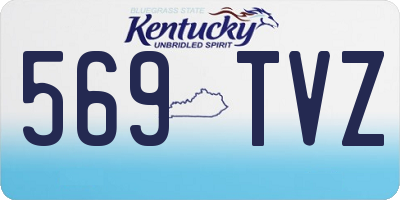KY license plate 569TVZ