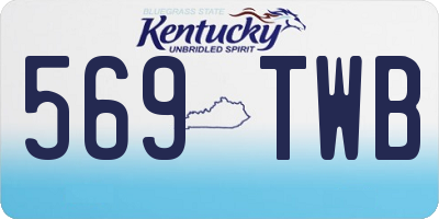 KY license plate 569TWB