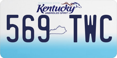 KY license plate 569TWC