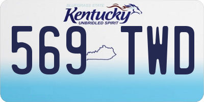 KY license plate 569TWD