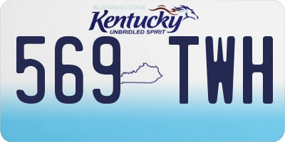 KY license plate 569TWH