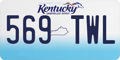 KY license plate 569TWL