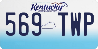 KY license plate 569TWP