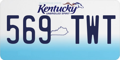 KY license plate 569TWT