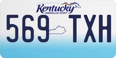 KY license plate 569TXH
