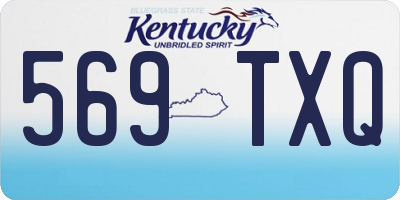 KY license plate 569TXQ