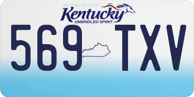 KY license plate 569TXV