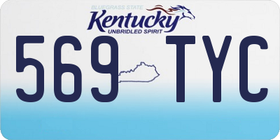 KY license plate 569TYC