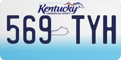 KY license plate 569TYH