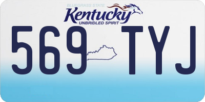 KY license plate 569TYJ