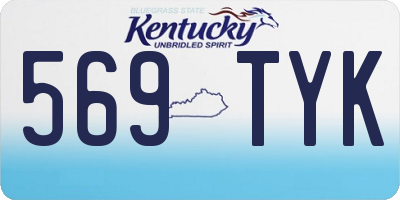 KY license plate 569TYK