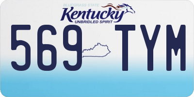KY license plate 569TYM