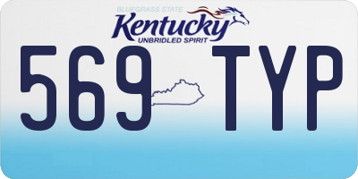 KY license plate 569TYP