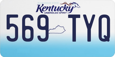 KY license plate 569TYQ
