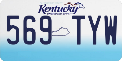 KY license plate 569TYW