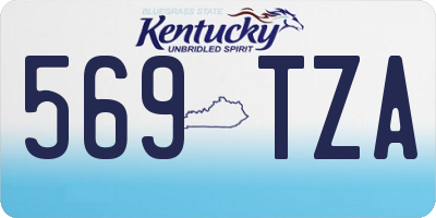 KY license plate 569TZA