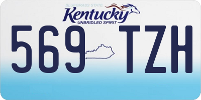 KY license plate 569TZH