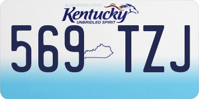 KY license plate 569TZJ