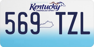 KY license plate 569TZL
