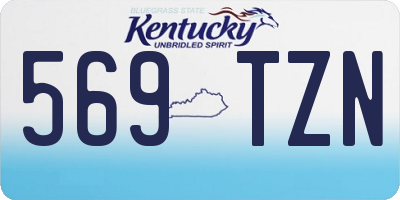 KY license plate 569TZN