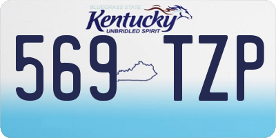 KY license plate 569TZP