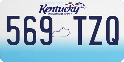 KY license plate 569TZQ