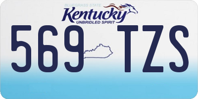 KY license plate 569TZS
