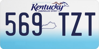 KY license plate 569TZT