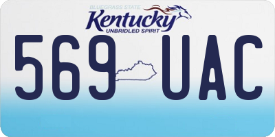KY license plate 569UAC