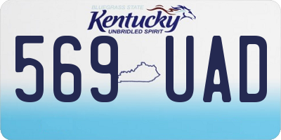 KY license plate 569UAD