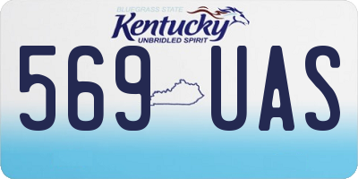 KY license plate 569UAS