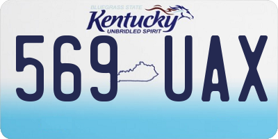 KY license plate 569UAX