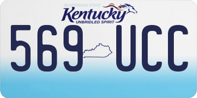 KY license plate 569UCC