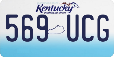 KY license plate 569UCG