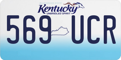 KY license plate 569UCR