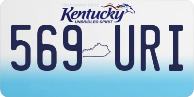 KY license plate 569URI