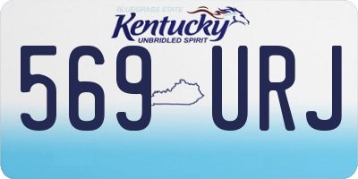 KY license plate 569URJ