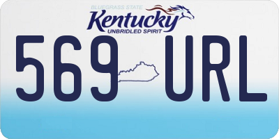 KY license plate 569URL