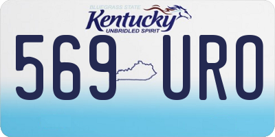 KY license plate 569URO